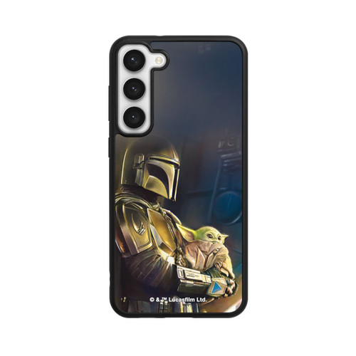 Samsung Galaxy S23+ Base Case Mandalorianer und Grogu im Schiff