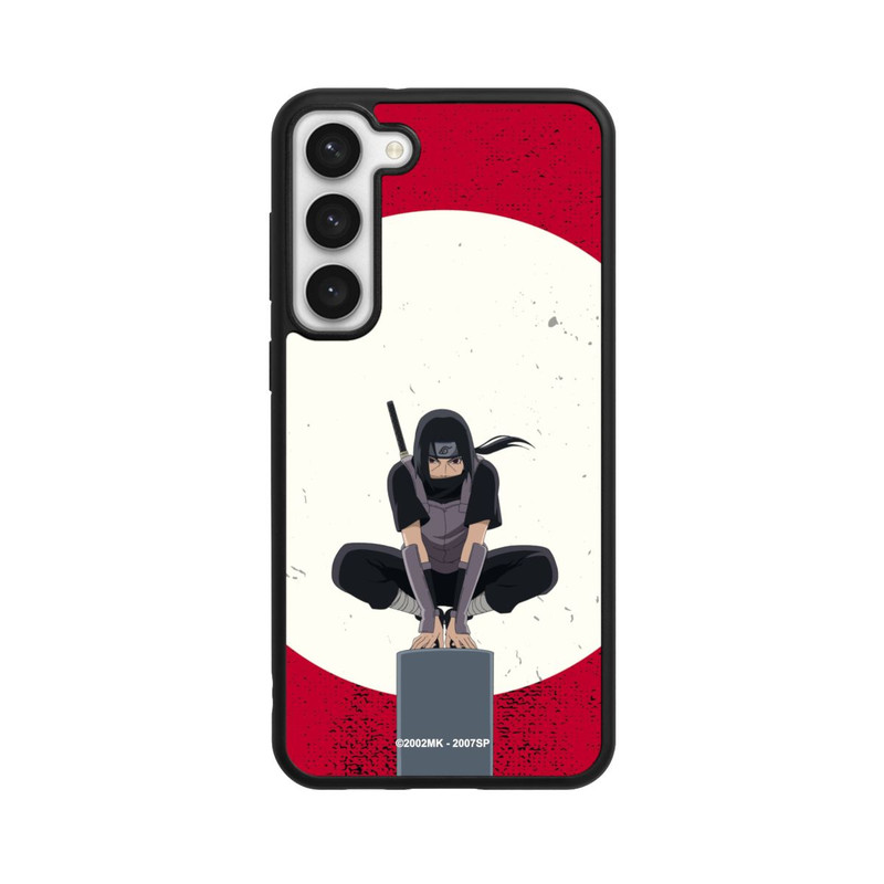Galaxy S23 + Base Case Itachi Uchiha Symbol Roter Hintergrund