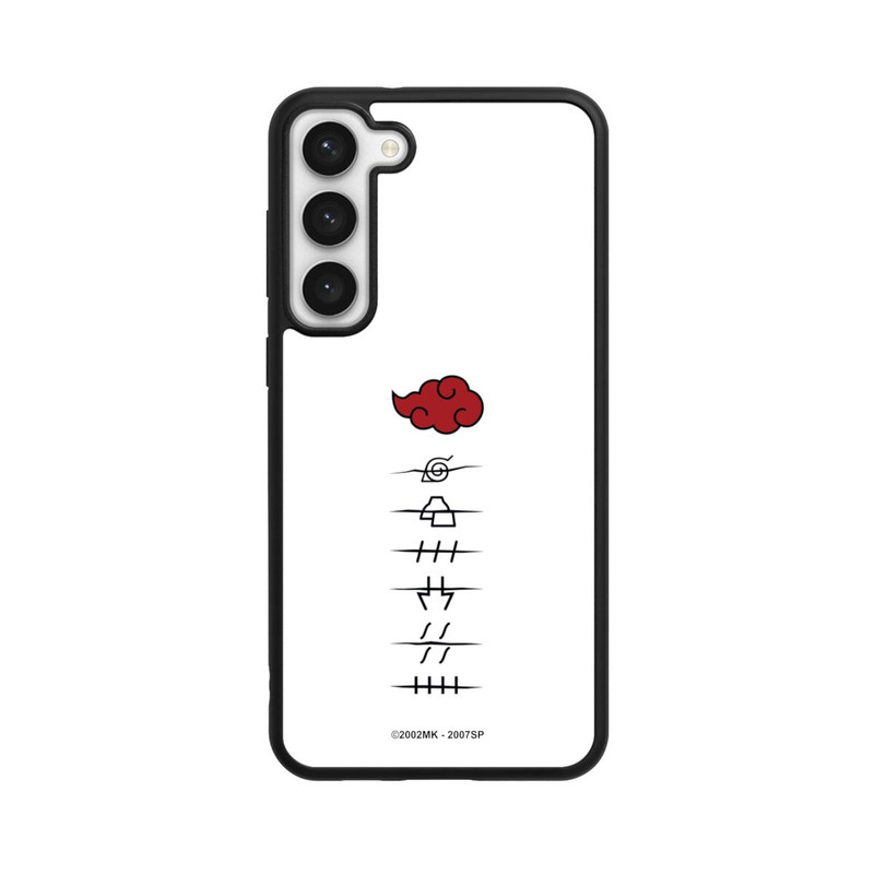 Galaxy S23 + Base Case Akatsuki Mitgliedersymbole Weiß