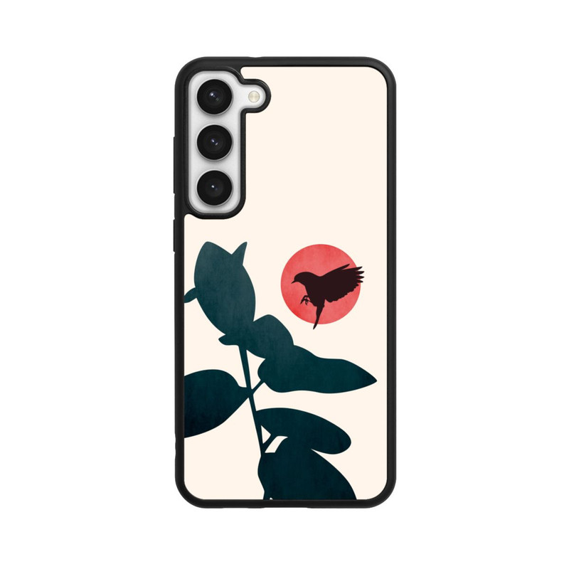 Galaxy S23 + Base Case Japanischer Vogel