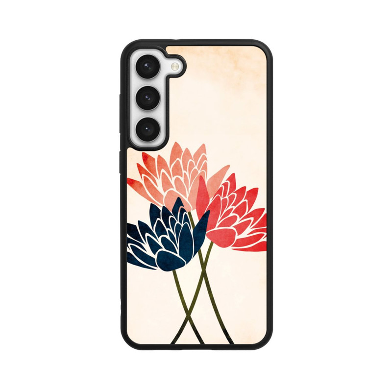 Galaxy S23 + Base Case Drei Blüten