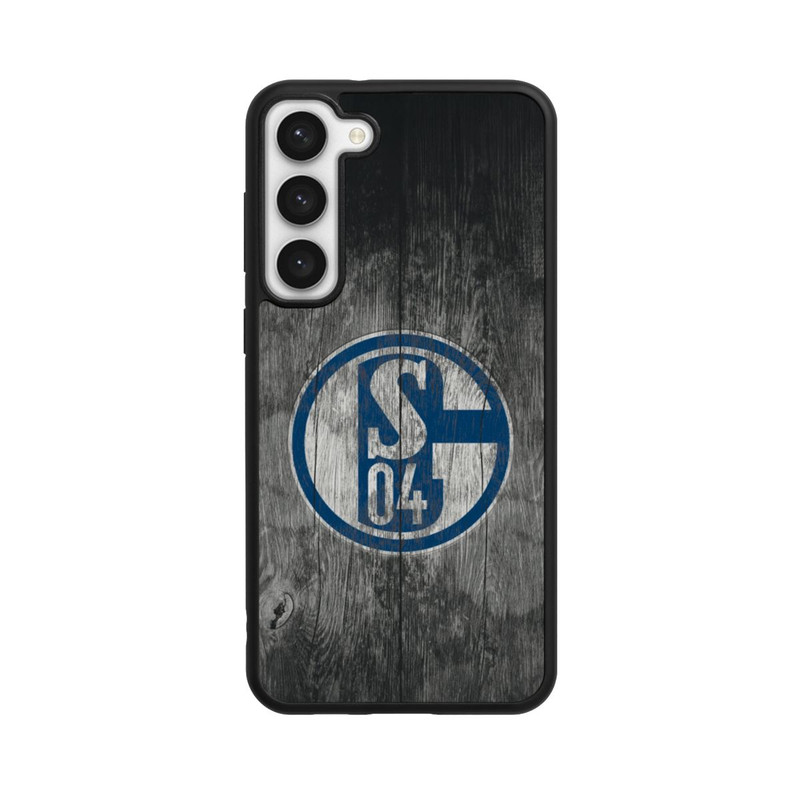 Galaxy S23 + Base Case Schalke 04 Holz Look