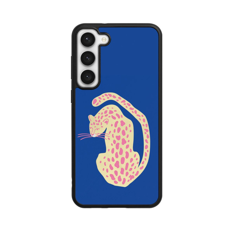 Galaxy S23 + Base Case Blue Pink Cat