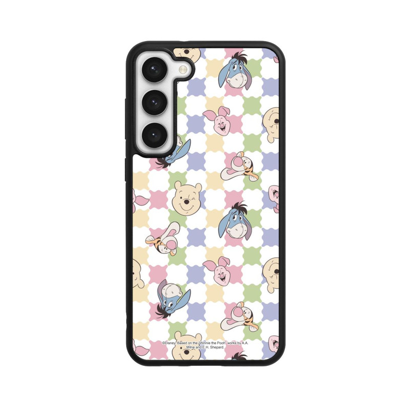 Galaxy S23 + Base Case Winnie Puuh und Freunde farbenfrohes Muster