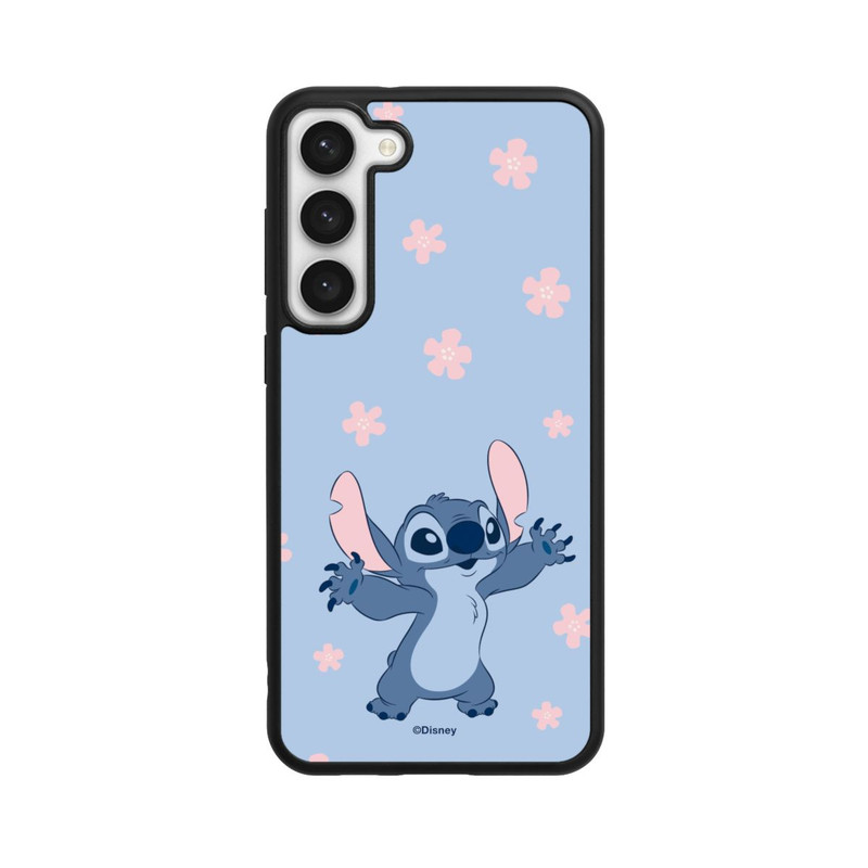 Galaxy S23 + Base Case Stitch Pastel Flowers Blue