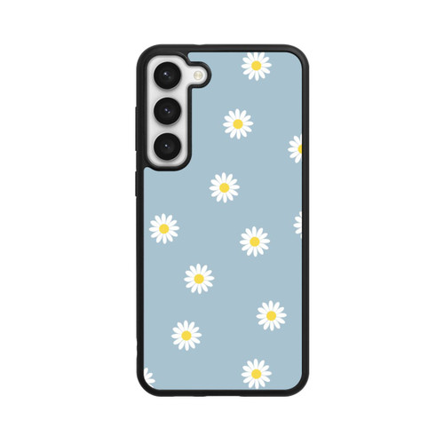 Samsung Galaxy S23+ Base Case Gänseblümchen Muster Blau