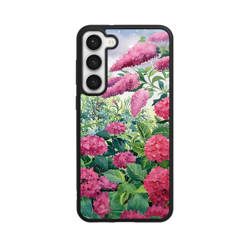 Galaxy S23 + Base Case Garden Hydrangeas and Buddleia by Christopher Ryland