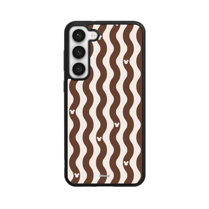 Galaxy S23 + Base Case Micky Muster Braune Wellen