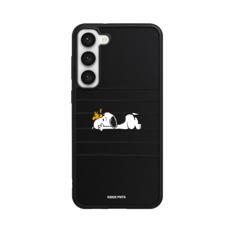Galaxy S23 + Base Case Snoopy Woodstock Streifen Peanuts Transparent