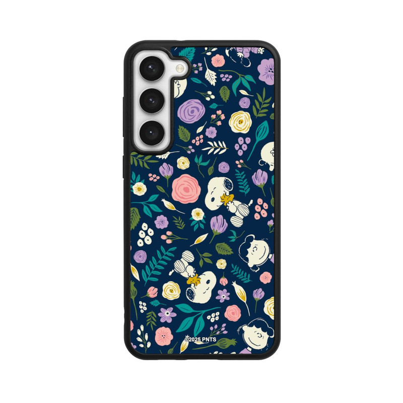 Galaxy S23 + Base Case Peanuts Dark Flower Pattern