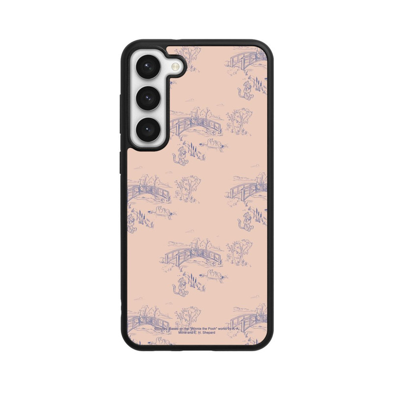 Galaxy S23 + Base Case Winnie Puuh Keramik Muster Brücke Pink