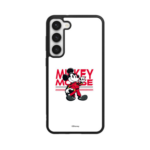 Samsung Galaxy S23+ Base Case Micky Maus Rennfahrer Weiß