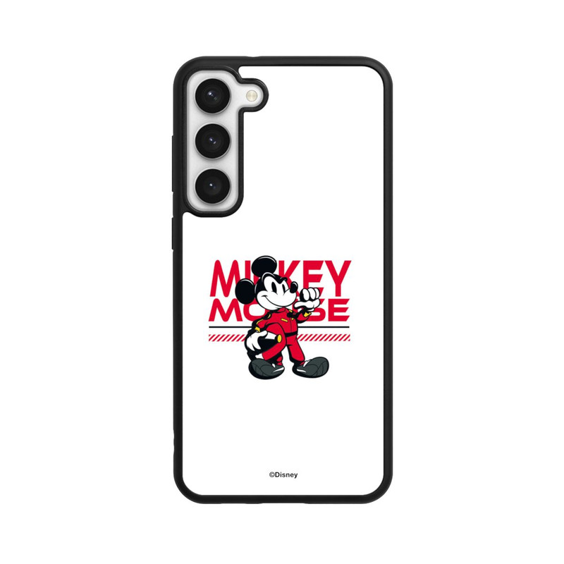 Galaxy S23 + Base Case Micky Maus Rennfahrer Weiß