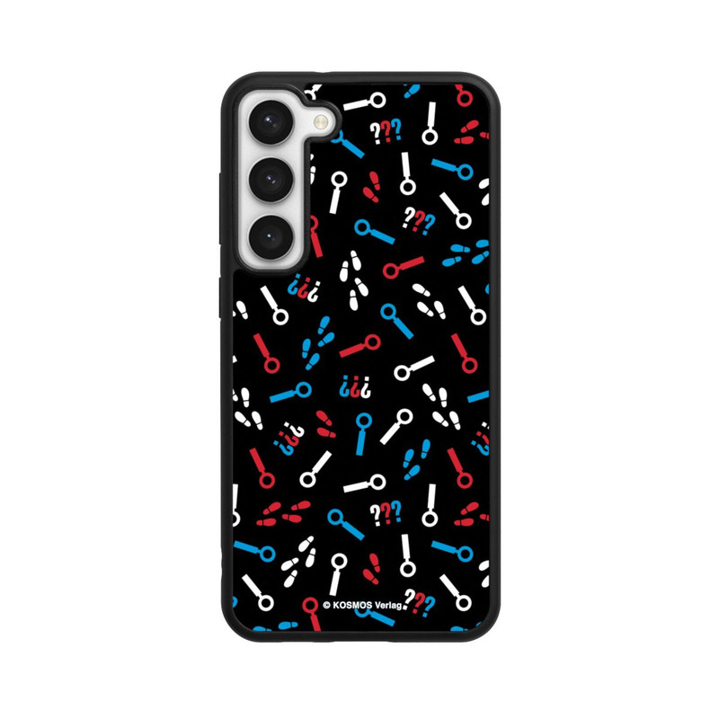 Galaxy S23 + Base Case Drei Fragezeichen Detektiv Muster