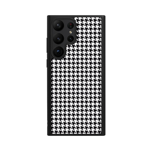 Samsung Galaxy S23 Ultra Base Case Hahnentritt Schwarz Weiß