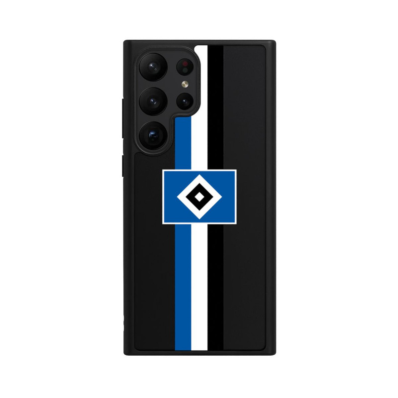 Galaxy S23 Ultra Base Case HSV Streifen - Blau-Weiß-Schwarz - ohne Hintergrund