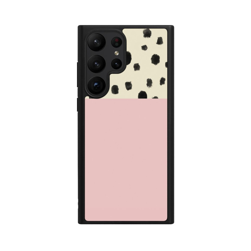 Galaxy S23 Ultra Base Case Punkte und Rosa