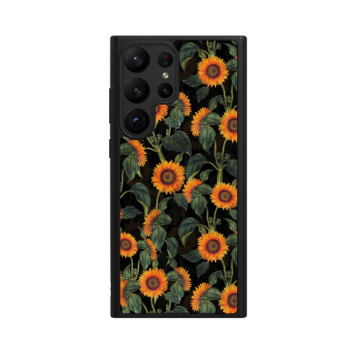 Samsung Galaxy S23 Ultra Base Case Sonnenblume schwarz