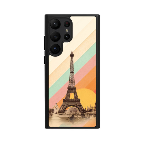 Samsung Galaxy S23 Ultra Base Case Eiffelturm Regenbogen