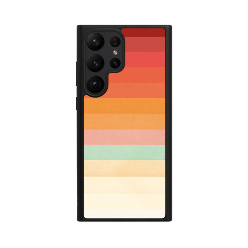 Samsung Galaxy S23 Ultra Base Case Regenbogen Chevrons II