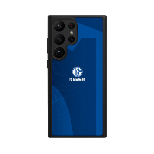 Samsung Galaxy S23 Ultra Base Case Schalke 04 Blauer Hintergrund Mit Logo
