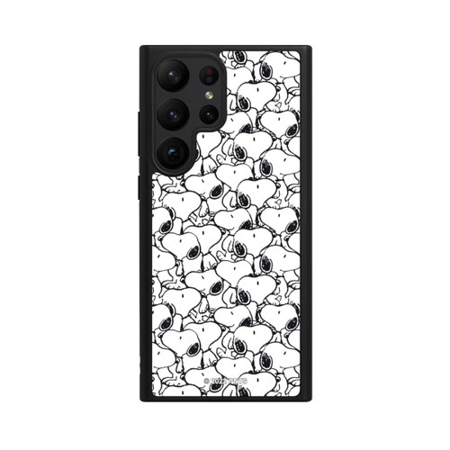 Samsung Galaxy S23 Ultra Base Case Snoopy Muster Schwarz und Weiß