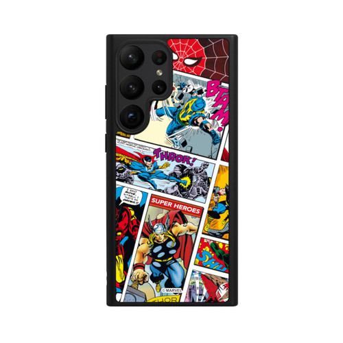 Samsung Galaxy S23 Ultra Base Case Marvel Retro Comic Blue