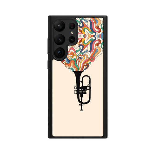 Samsung Galaxy S23 Ultra Base Case Flügelhorn Jazz bunt