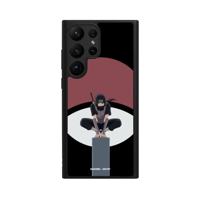 Galaxy S23 Ultra Base Case Itachi Uchiha Symbol schwarz