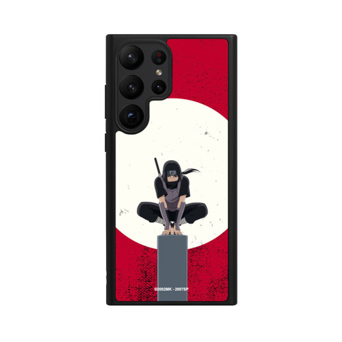 Samsung Galaxy S23 Ultra Base Case Itachi Uchiha Symbol Roter Hintergrund
