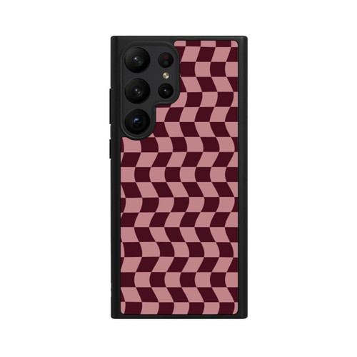 Samsung Galaxy S23 Ultra Base Case Schachbrett Rot-Rosa