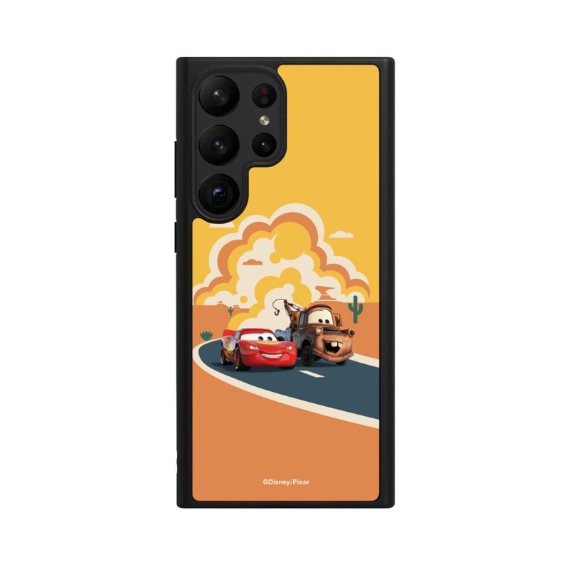 Galaxy S23 Ultra Base Case Disney Cars Lightning McQueen Und Hook on the Road