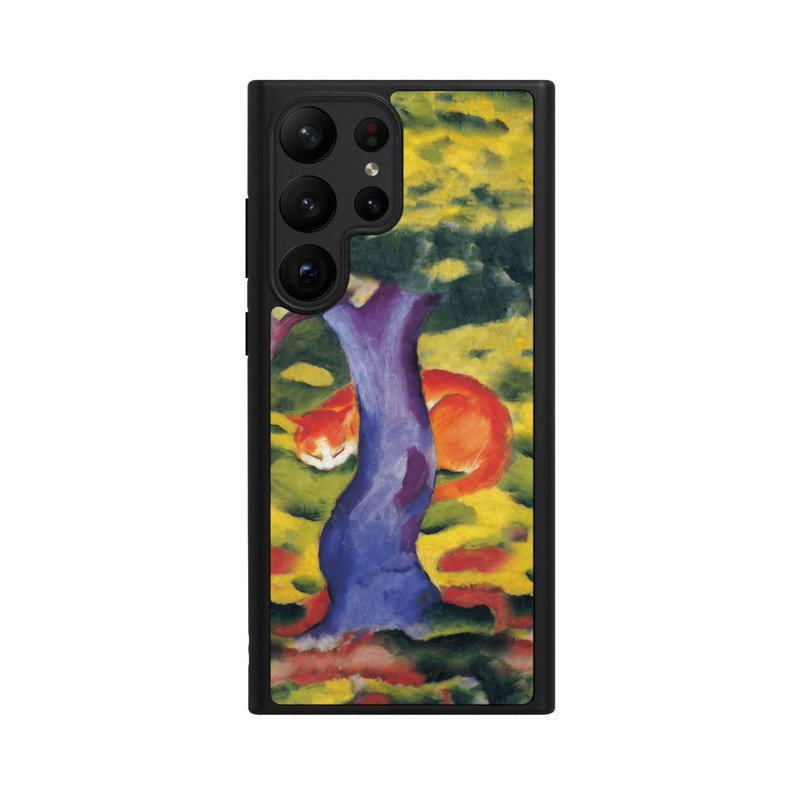 Galaxy S23 Ultra Base Case Katze hinter Einem Baum von Franz Marc