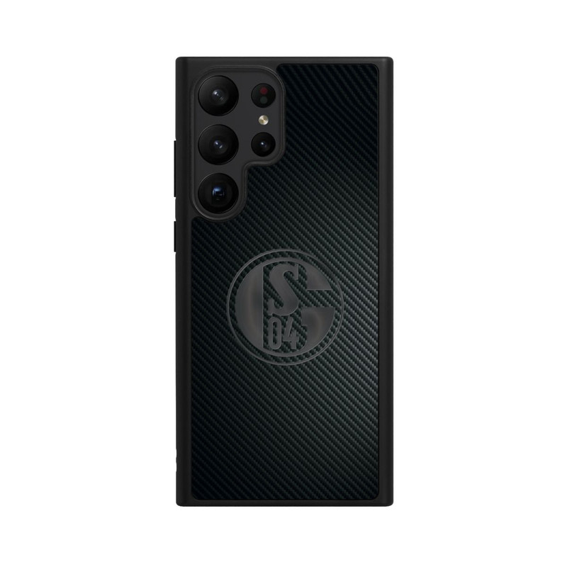 Galaxy S23 Ultra Base Case Schalke 04 Carbon Look