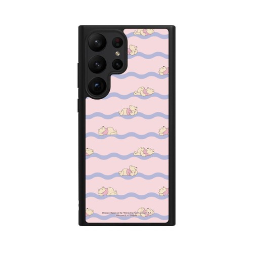 Samsung Galaxy S23 Ultra Base Case Winnie the Pooh Pink Waves