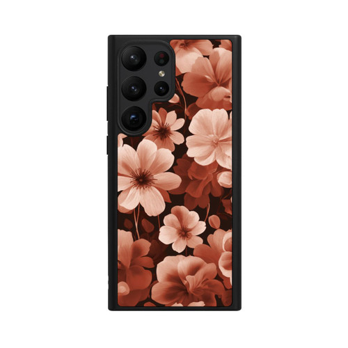 Samsung Galaxy S23 Ultra Base Case Rote Negativblumen mit KI