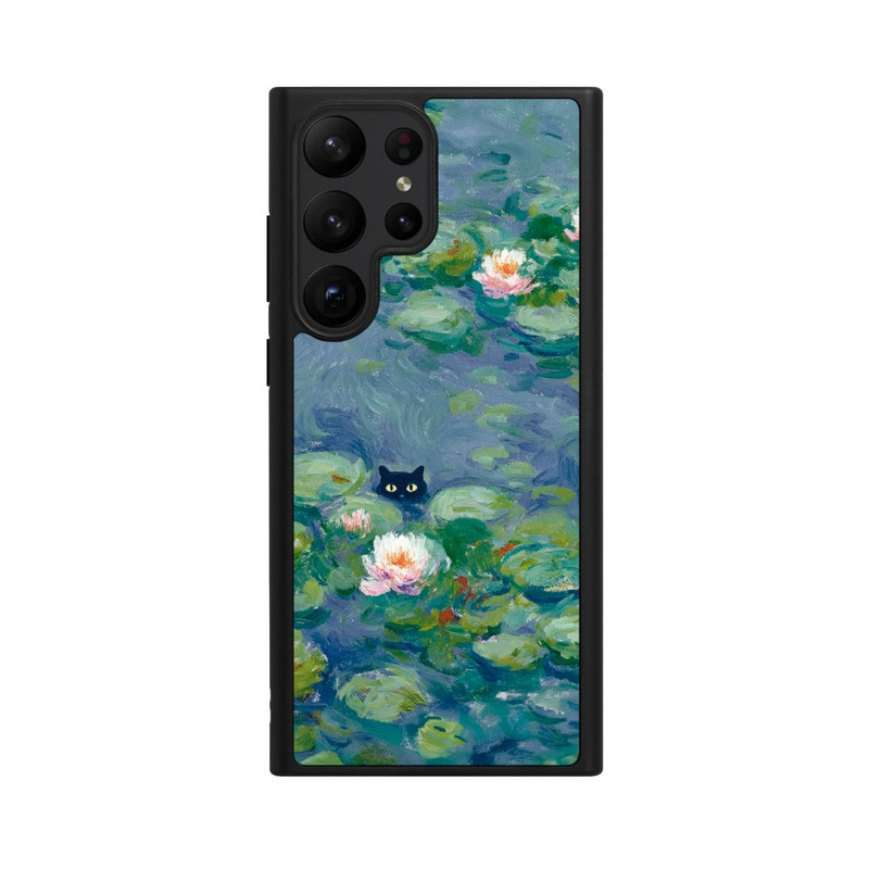 Galaxy S23 Ultra Base Case Katze im Teich Gemälde Impressionismus