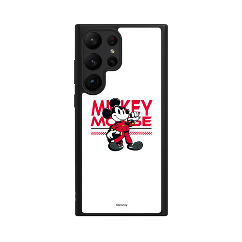 Samsung Galaxy S23 Ultra Base Case Micky Maus Rennfahrer Weiß