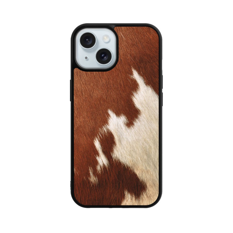 iPhone 15 Base Case Kuhfell Look