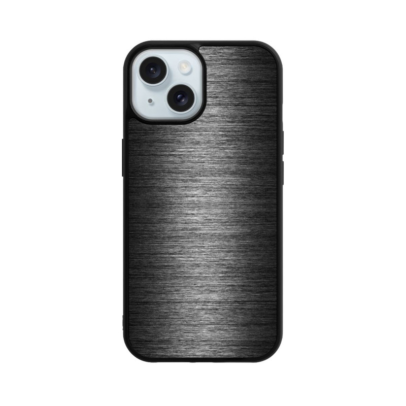 iPhone 15 Base Case Metal Look - Anthrazit