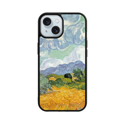 Apple iPhone 15 Base Case Weizenfeld mit Zypressen