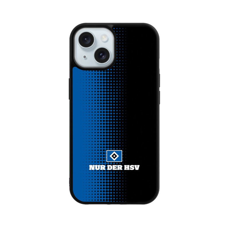 iPhone 15 Base Case Nur der HSV - Rautenraster Schwarz