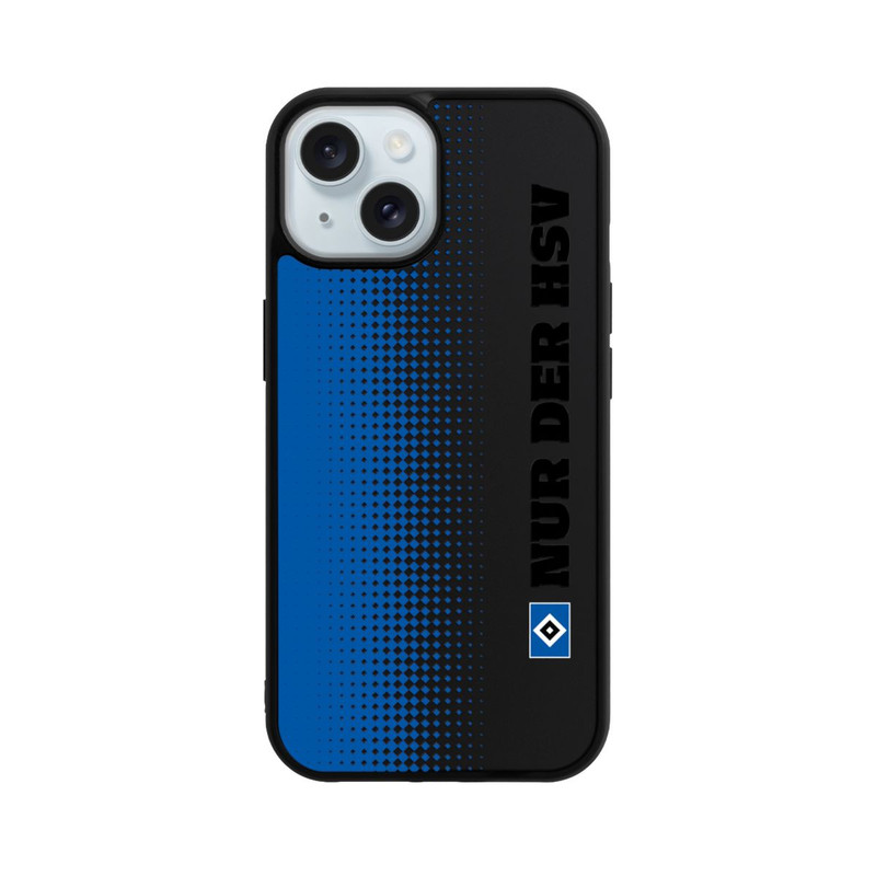 iPhone 15 Base Case Nur der HSV - Rautenraster Blau - ohne Hintergrund