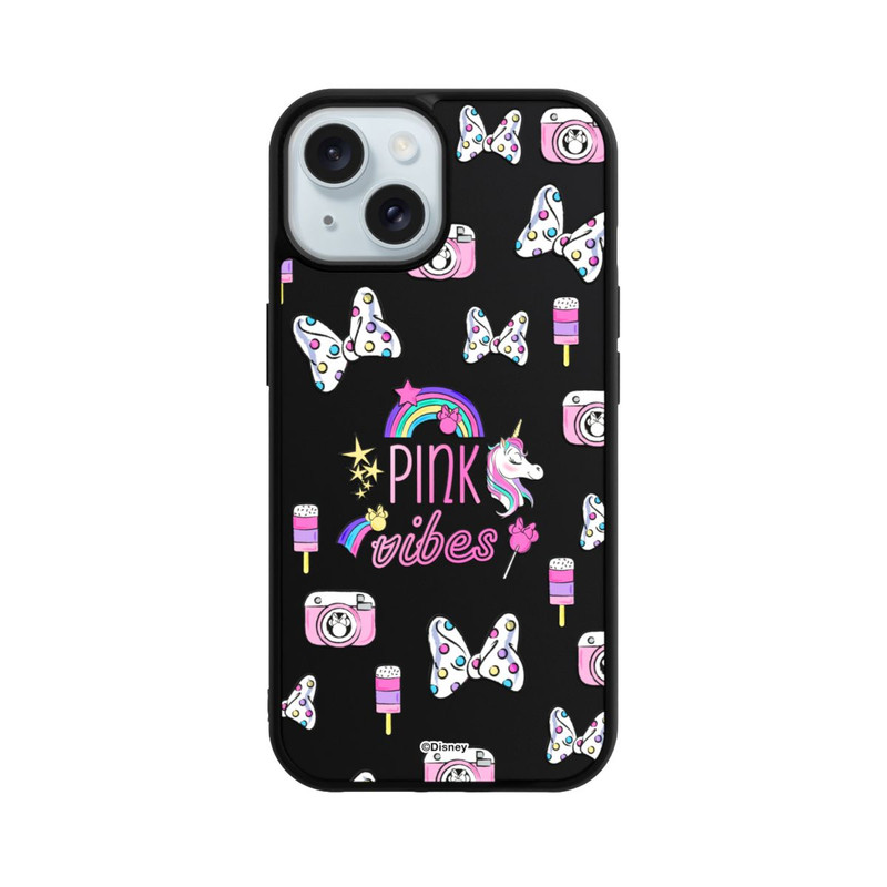 iPhone 15 Base Case Pink Vibes Transparent