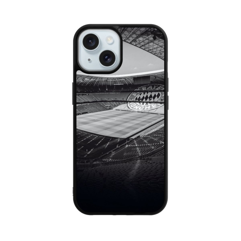 iPhone 15 Base Case Stadion FC Bayern - Black White