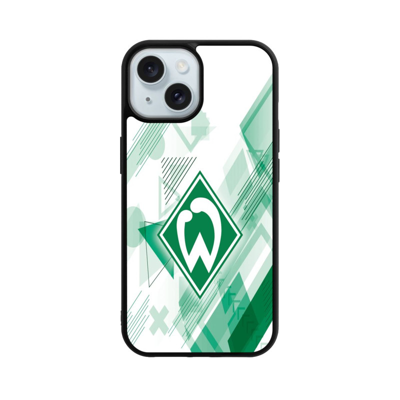 iPhone 15 Base Case Weiße Grafikelemente - Werder Bremen