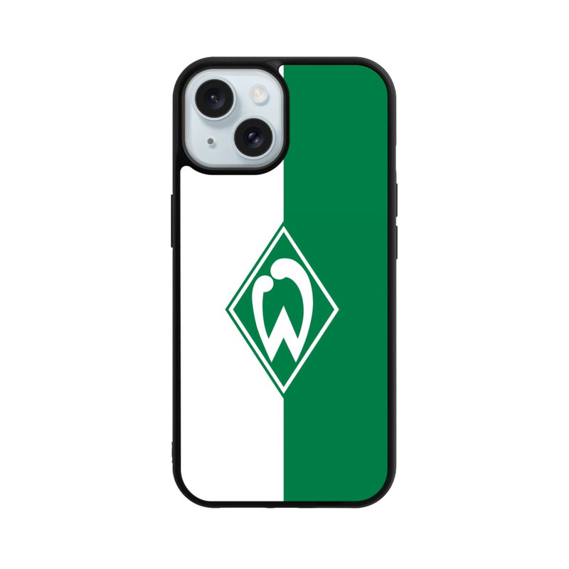 iPhone 15 Base Case Weiß-Grün - Werder Bremen