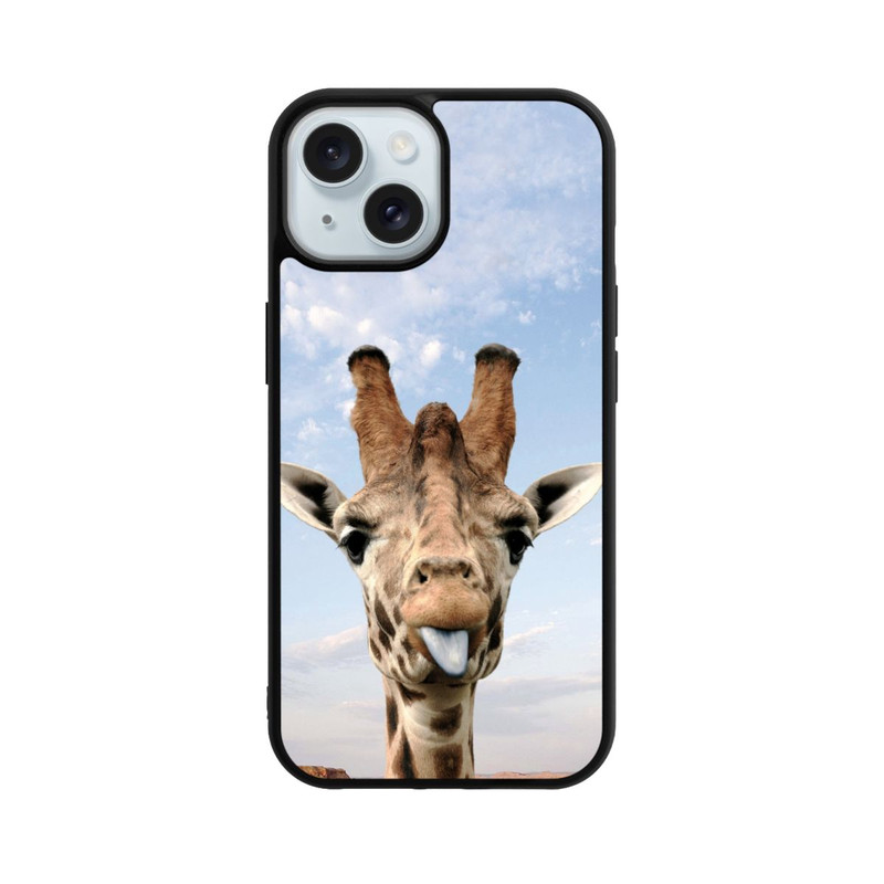 iPhone 15 Base Case Giraffe auf der Straße