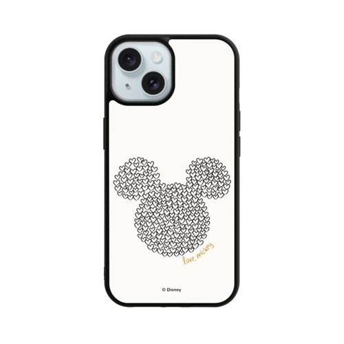 Apple iPhone 15 Base Case Micky Black and White
