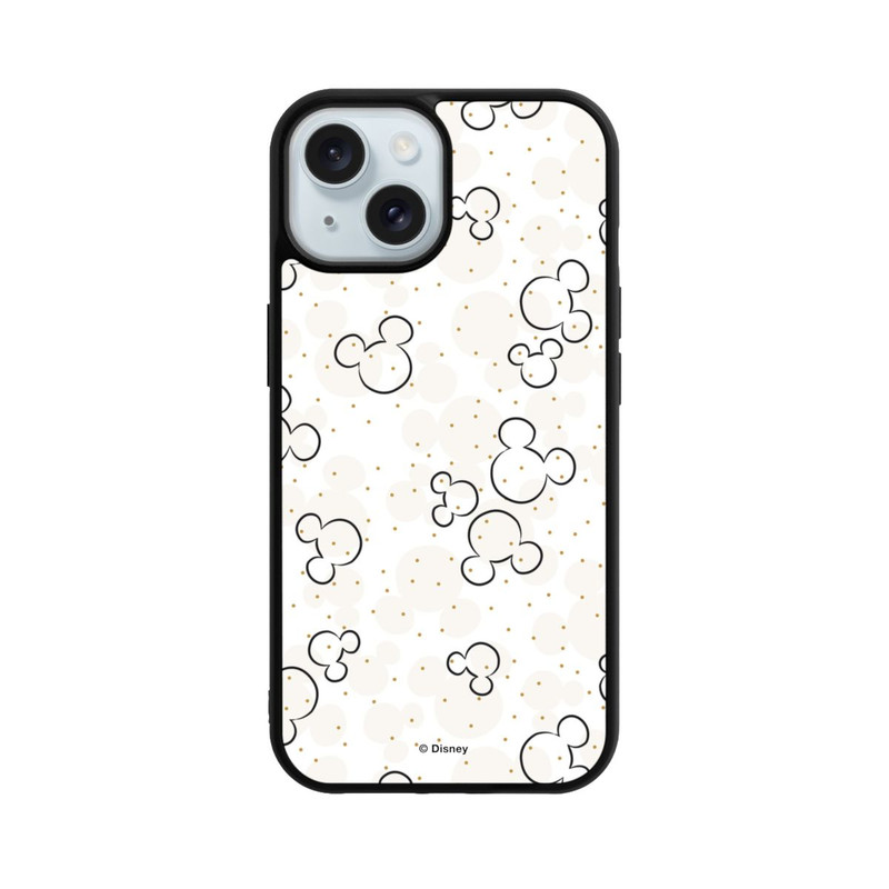 iPhone 15 Base Case Golden Micky Pattern